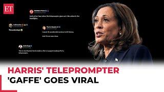 Kamala Harris stuck on ‘32 days’ after teleprompter glitch at Michigan rally