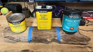 How to Finish Driftwood Comparison-Minwax Products @JDUB-Woodworks