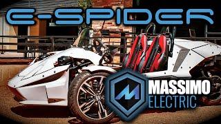 Massimo Electric E-Spider 72V Trike | 3000W Mid Drive Motor Up To 90mi Range