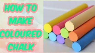 Diy homemade coloured chalk/how to make chalk at home/diy chalk/homemade coloured chalks/diy chalks