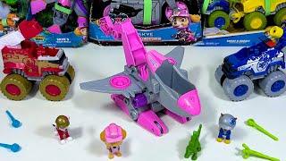 Paw Patrol Big Pup Trucks Toys Unboxing ASMR – Skye’s Transforming Jet and Rescue Knights Vehicles!