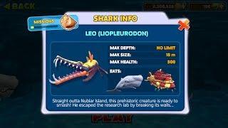 (New Shark) Leo (Liopleurodon) INFO - Hungry Shark Evolution