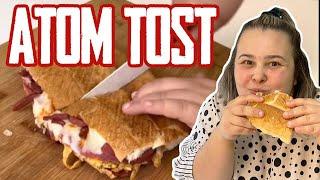 BAYILACAKSINIZ!! EFSANE ATOM TOST EVDE PRATİK ATOM TOST YAPTIM!! | Sütlü Mutfak