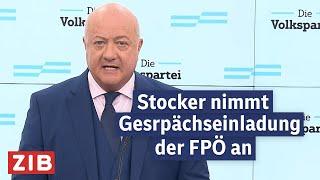 Pressekonferenz mit ÖVP-Chef Christian Stocker | ZIB Spezial vom 08.01.2025