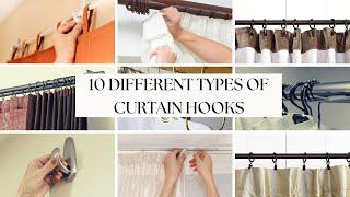 10 Different Types Of Curtain Hooks | Multiple Styles Of Curtain Hooks For All Window Treatments