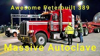 Turner Transfer 2021 Peterbilt 389 Hauling Autoclave 15 ft 4 Tall 137' Long 267,000 Lbs Gross