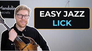 Easy Jazz Lick in the style of Martin Taylor - Swing Mandolin Lesson