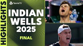 Holger Rune vs Jack Draper For The Title  | Indian Wells 2025 Final Highlights