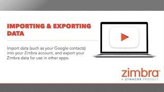 [Tips & Tricks] Import and Export with Zimbra