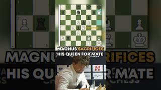 Ding BLUNDERS into MATE and Magnus SACRIFICES His QUEEN to CHECKMATE