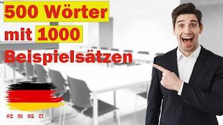 Learn German - Vocabulary - with example sentences - Learn vocabulary