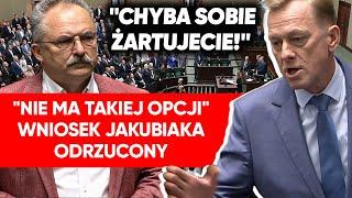 "Chyba sobie żartujecie!". Sejm odrzucił wniosek Jakubiaka