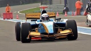 Dallara GP2 2008 Pure Sound - Warm Up, Accelerations & Fly Bys