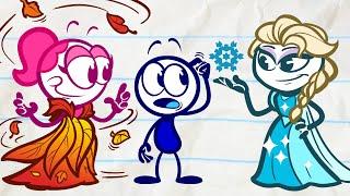 Pencilmate's Leafy Fall! | Animated Cartoons Characters | Animated Short Films | Pencilmation