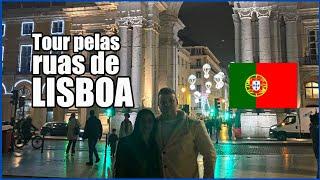 Conhecendo a rua Augusta em Lisboa e o mercado de Natal!!!!