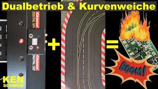 Carrera Dualbetrieb & Kurvenweiche 》Kabelbrücke entfernen !!! | Digital 124/ 132 | Slotcar 1:24 1:32