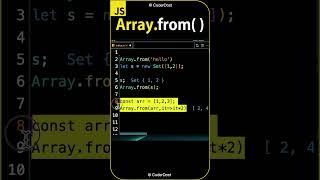 ARRAY.from function in javascript - JavaScript Interview Questions #reactjs #javascript