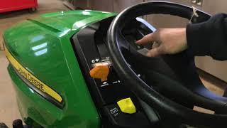 How to start and operate a John Deere X350