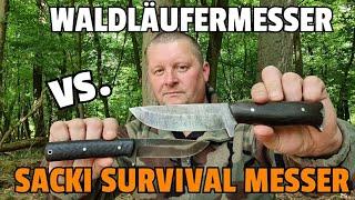 WALDLÄUFER MESSER vs. SACKI SURVIVAL MESSER // Lasse Böckmann vs. Kai Sackmann