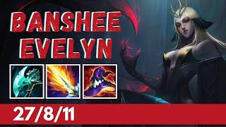 BANSHEE ON EVELYNN JUNGLE?! Best Build & Runes | SEASON 11 | League of Legends Diamond Gameplay