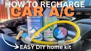How to fix Car Air Con Recharge car AC for cold air / Regas