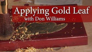 Applying Gold Leaf