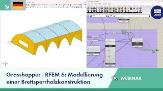 Webinar | Grasshopper - RFEM 6: Modellierung einer Brettsperrholzkonstruktion