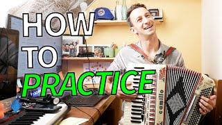 5 Minute Practice For Beginner to Advanced Accordion Players - Transpose and Connect Chords
