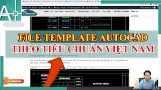 File template autocad theo tcvn, file cad mẫu với bộ layer chuẩn trong cad