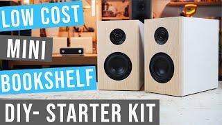 Mini Cool Bookshelf Speaker Build | DIY | Low Cost - Dayton/Peerless Kit | Two Crossover Options