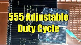 How to control the duty cycle of the 555 timer