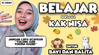 Belajar Bicara Untuk Balita - Kata Pertama Bayi, Tumbuh Kembang Anak, Lagu Interaktif - Kak Nisa