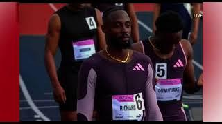 Jereem Richards  won the men's 200m at the Bermuda Grand Prix in 20.39s (4.9)