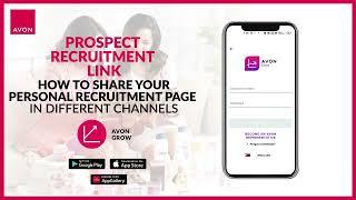 Avon Grow | Tutorials | How to use the Personal Recruitment Page