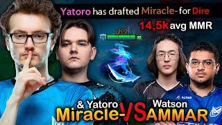 Miracle- CARRYING Yatoro VS Watson & Ammar in this 14,5k Avg HIGH MMR