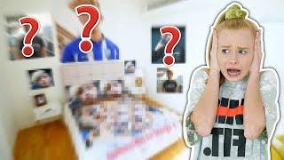 Covering MIA'S ROOM with her CRUSH's face! | Family Fizz