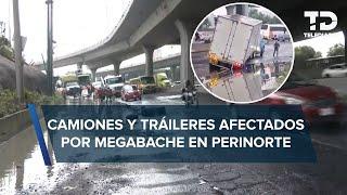 Megabache "Mata camiones" en Perinorte se vuelve viral por los estragos que ha dejado