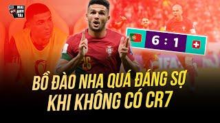 BỒ ĐÀO NHA 6-1 THỤY SỸ: RONALDO DỰ BỊ, SAO MỚI LẬP CÚ HATTRICK KINH ĐIỂN TẠI WC 2022