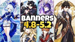 NEW UPDATE! CHARACTER BANNER ROADMAP FOR 4.8-5.0 ALONGWITH RERUNS - Genshin Impact