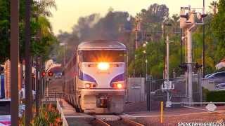 HD HIGH SPEED!!! Amtrak Trains in Encinitas, CA (November 9th, 2013) + 3 BONUS SHOTS !!!