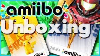 Nintendo Amiibo Samus and Pikachu  UNBOXING