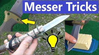 Die Messer Tricks | 8 Funktionen Outdoor / Survival-Messer von Gerber | Bushcraft Speer selber bauen