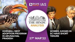 'The Hindu' Analysis for 27th March, 2022. (Current Affairs for UPSC/IAS)