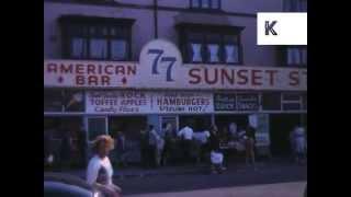 1960s Redcar Sea Front, Rare 16mm Colour Footage, Beach, UK