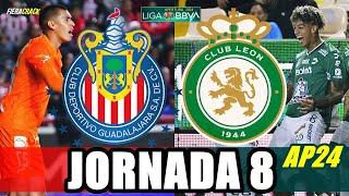  CHIVAS VS LEÓN JORNADA 8 Liga MX APERTURA 2024  HORARIO y DONDE VER PARTIDO en VIVO