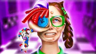 Pomni Doll helps Nerd to become Ragatha  The Amazing Digital Circus makeover hacks and gadgets