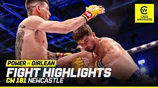 Next Title Contender?!  | James Power vs. Dumitru Girlean | CW 181 Newcastle Fight Highlights