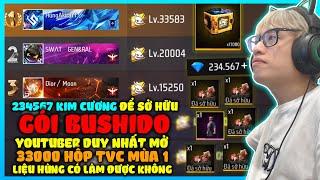 HÙNG AKIRA THÁCH ĐẤU GARENA VỚI 234567 KIM CƯƠNG MỞ 17000 HỘP TVC MÙA 1, LẬT ĐỔ TOP 1 GIÀU THẾ GIỚI