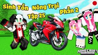 REDHOOD THỬ THÁCH SINH TỒN NÔNG TRẠI TRONG MINECRAFT TẬP25 P2*1 NGÀY REDHOOD ĐI LÀM KIẾM TIỀN MUA XE