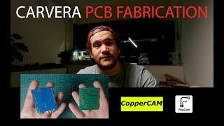 Carvera PCB fabrication CopperCAM VS FlatCAM